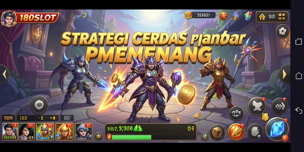 Screenshot gameplay 180SLOT menampilkan pertempuran strategi yang mendebarkan.