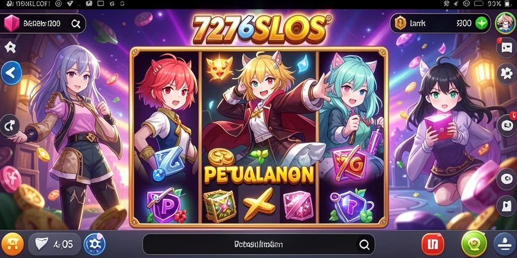 Tangkapan layar 7276SLOTS menampilkan gameplay slot Anime yang seru.
