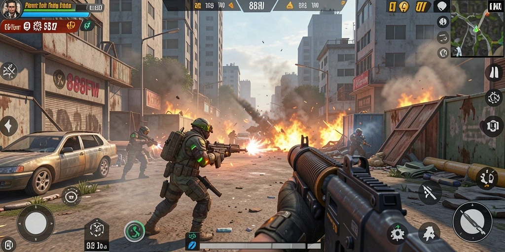 Tangkapan layar gameplay TPS yang seru dan mendebarkan.