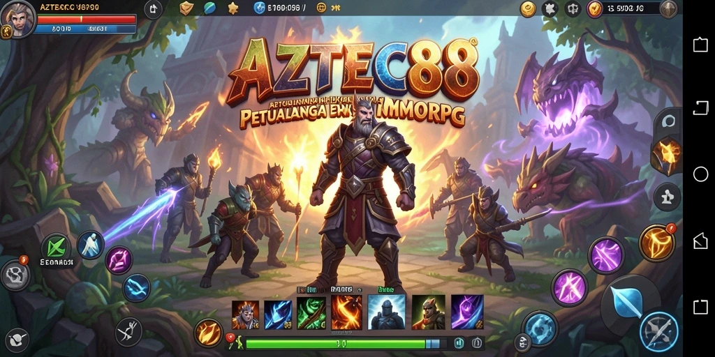 Tampilan gameplay AZTEC88 yang seru dan mendalam dalam dunia MMORPG.