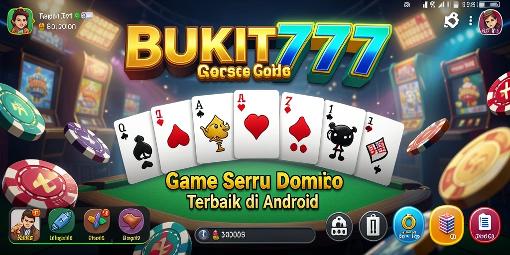 Tampilan gameplay seru dalam BUKIT777 dengan aksi domino yang memukau.