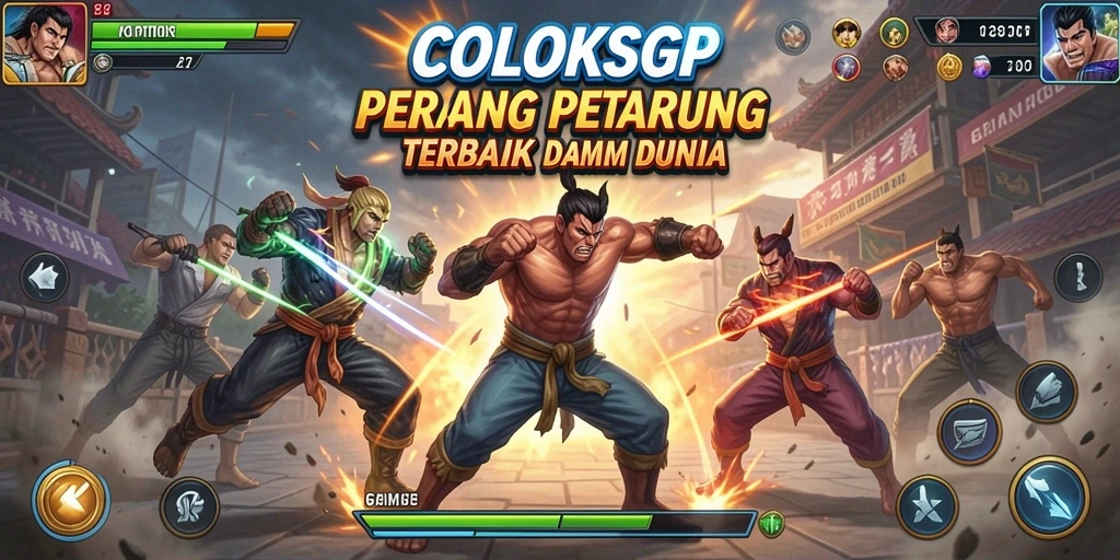 Tampilan aksi seru dalam permainan Fighting COLOKSGP.