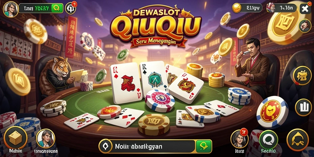 Gameplay QiuQiu yang mendebarkan dan penuh strategi.