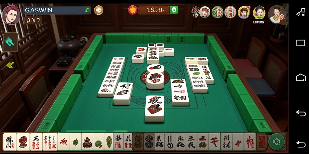 Screenshot GASWIN menampilkan gameplay menantang Mahjong yang mengasyikkan.
