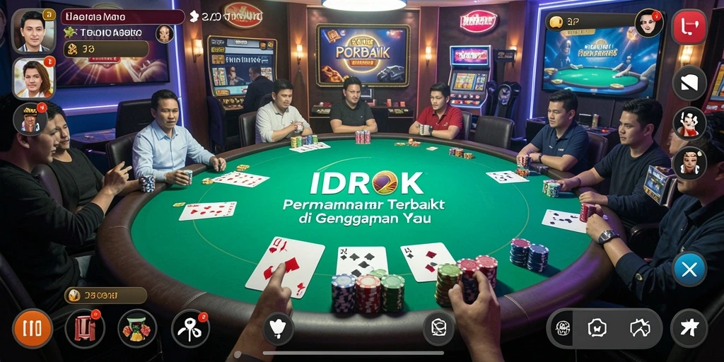 Tampilan gameplay seru dan interaktif di IDROK.