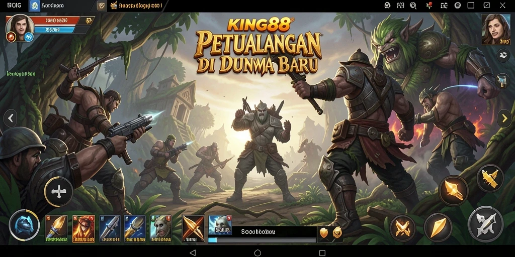 Tampilan gameplay menegangkan di dalam KING88.