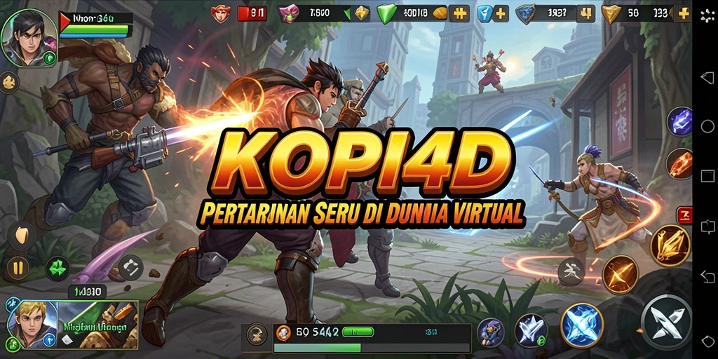 Tampilan gameplay KOPI4D yang intens dan penuh aksi pertarungan.