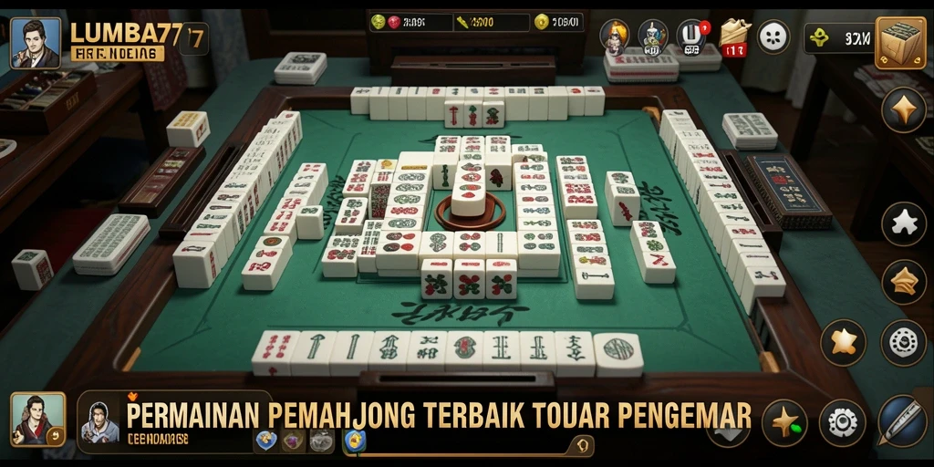 Screenshot utama LUMBA77 menampilkan gameplay Mahjong yang menarik.