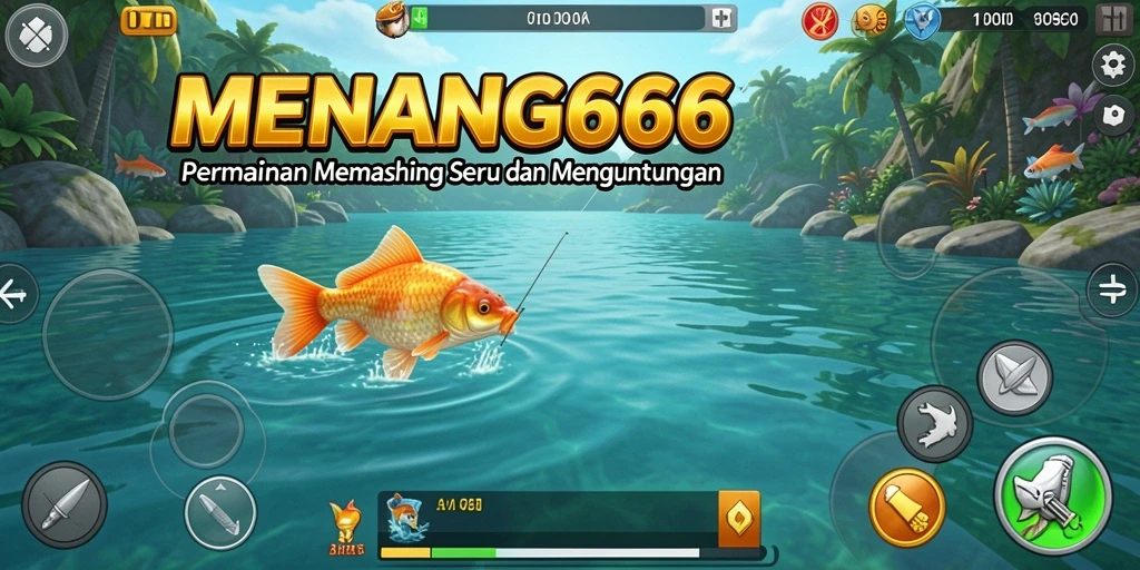 Tampilan gameplay MENANG666 dengan aksi memancing yang mendebarkan.