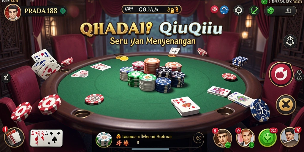Tampilan menarik gameplay QiuQiu di PRADA188.
