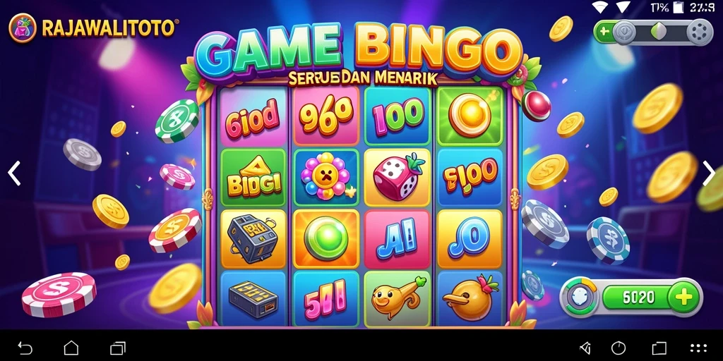 Tampilan gameplay Bingo yang seru di RAJAWALITOTO.