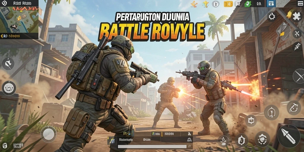 Gameplay seru dan mendebarkan di RR89 Battle Royale.