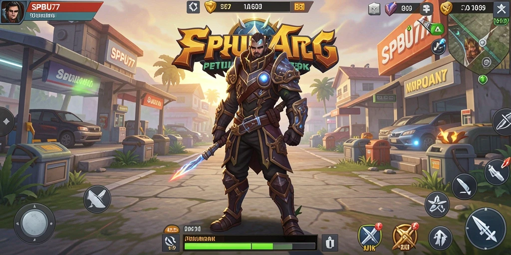 Tampilan screenshot gameplay SPBU77 yang epik dan penuh aksi.