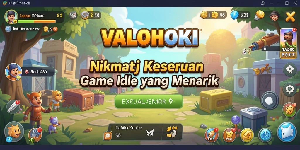 Tangkapan layar gameplay VALOHOKI yang menunjukkan keseruan bermain Idle.